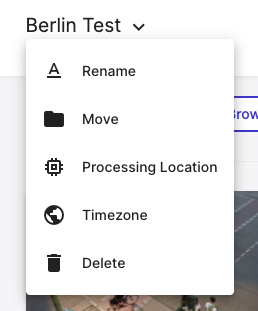 Changing Processing Locations